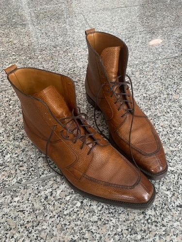 Customer photo review of GAZIANO & GIRLING "Thorpe" Vintage Rustic Grain Boots UK 8E NEW US 8.5 Last MH71