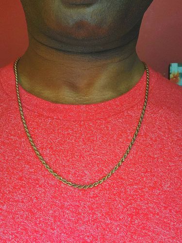 Customer photo review of Rope Chain - Gold