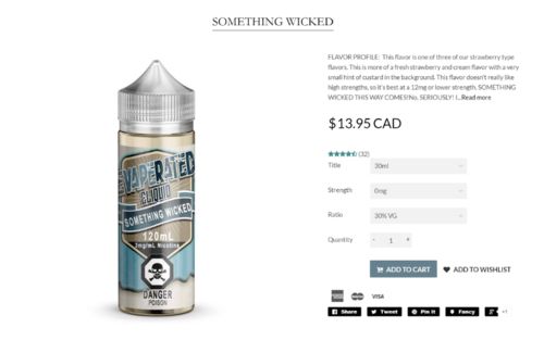 Customer photo review of Something Wicked DIY Liquid Kit