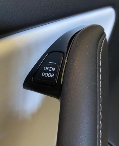 Customer photo review of Door Open Decal Stickers for Tesla Model 3 & Y