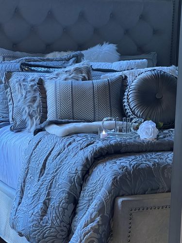 Customer photo review of Leonardo Charcoal Boudoir Decorative Throw Pillow 20" x 15" By J Queen