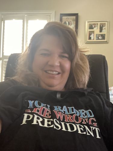 Customer photo review of You Raided The Wrong President Men's Apparel