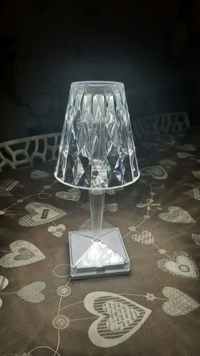 Customer photo review of Lampada effetto cristallo touch