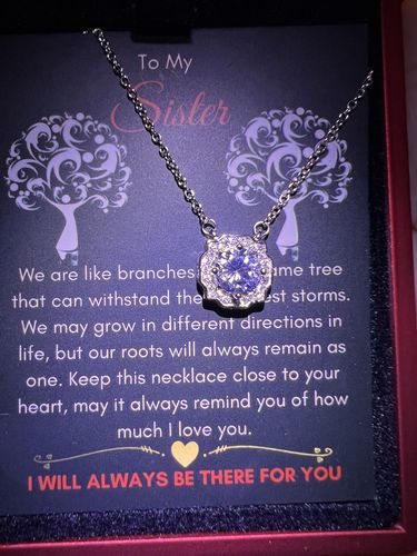 Customer photo review of To My Sister - Family Tree Necklace