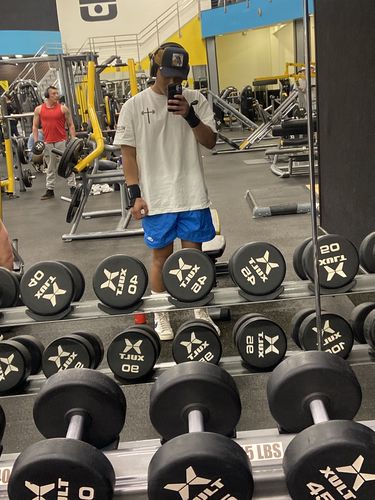 Customer photo review of Powered by Faith Oversized Tee - White