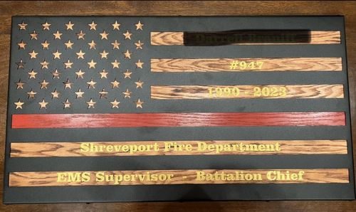 Customer photo review of Metal DIY American Flag - 50 Stars Traditional