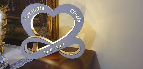Customer photo review of Lampada Led Personalizzata Amore Infinito