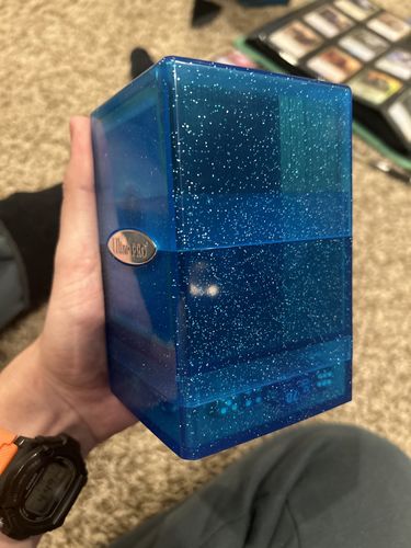 Customer photo review of Satin Tower Glitter Blue (Ultra-Pro)