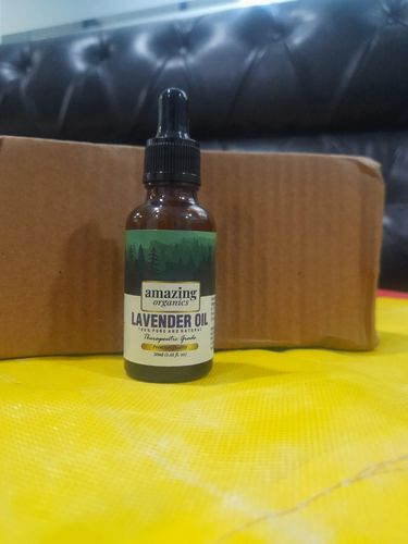 Customer photo review of Lavender Essential Oil for Aroma Therapy, Stress Relief, Hair, Skin & Sleep