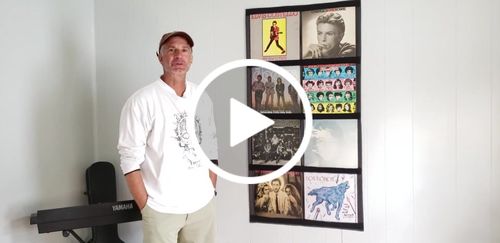 Customer video review of 12" Vinyl Record Display Frame - LP Wall Storage