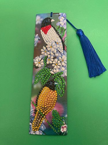Customer photo review of Diamond Painting Lesezeichen Vogel