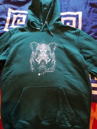 Customer photo review of Keiler - Line Art - Bio Unisex Hoodie (PREMIUM)