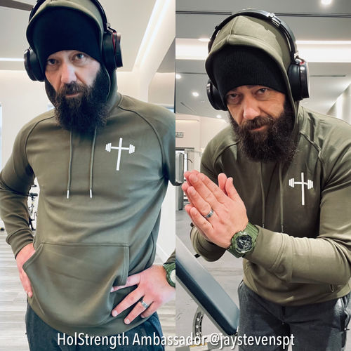 Customer photo review of Elite Hoodie - Military Green