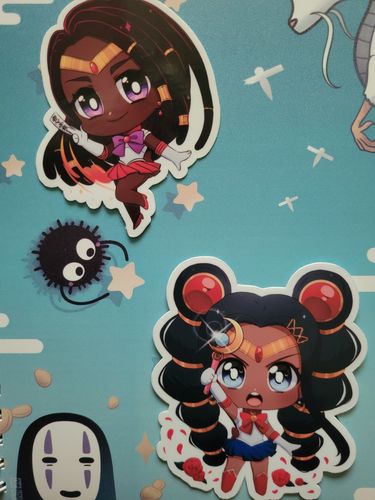 Customer photo review of Black Sailor Mars Sticker
