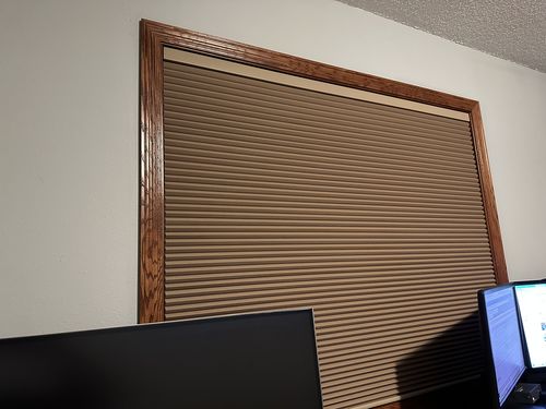 Customer photo review of SmartWings Motorized Blackout Cellular Shades