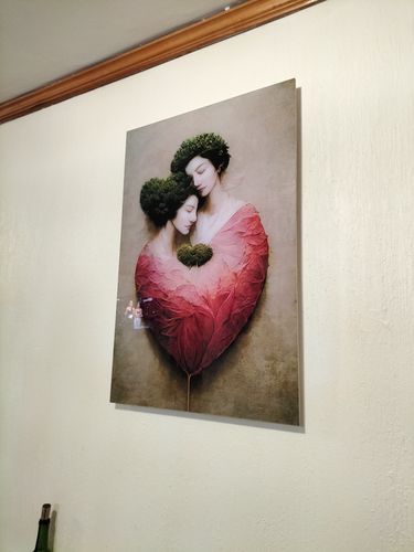 Customer photo review of Cuadro "Duo" De La Colección "Los Corazones De Mamapachita"