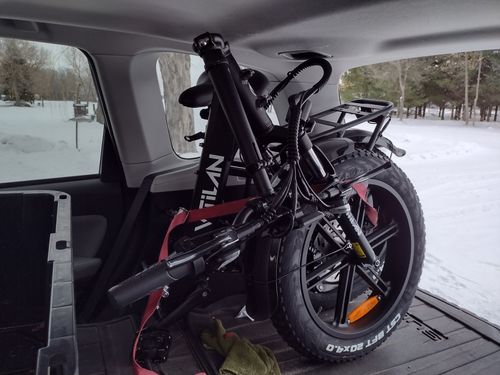 Customer photo review of U7 Step-thru Foldable Fat Tire Electric Bike