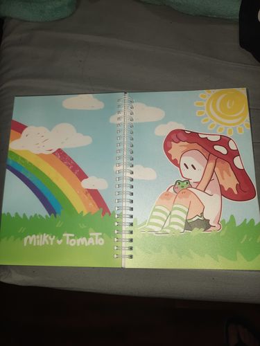 Customer photo review of Red Mushroom Ghost Reusable Large Sticker Book