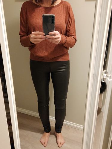 Customer photo review of Kancan Vegan Leather Pant