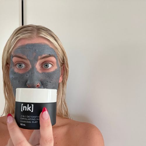 Customer photo review of 2 IN 1 DETOXIFYING EXFOLIATING MASK – CHARCOAL CLAY