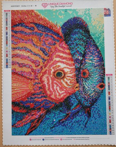 Customer photo review of 5D Diamond Painting AB Steine Farbige Fische