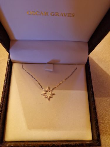 Customer photo review of Sterling Silver A Star is Born Neckalce