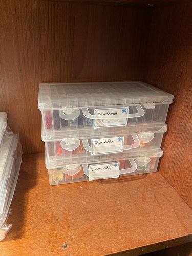 Customer photo review of Diamond Painting Aufbewahrungsbox XXL / 64 Fächer