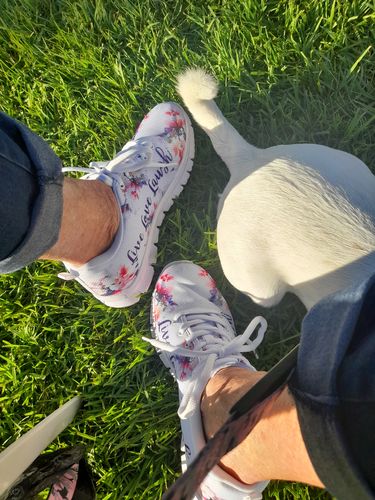 Customer photo review of Live Love Laugh Handcrafted Sneakers