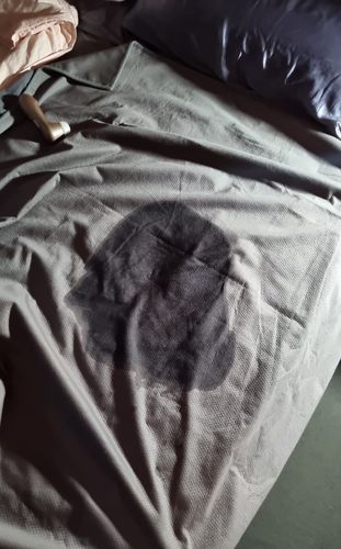 Customer photo review of Waterproof Splash Blanket™️ - Charcoal Summer Blanket