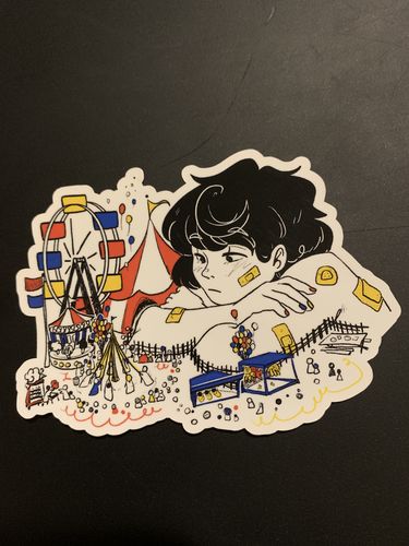 Customer photo review of Circus Daydream Sticker