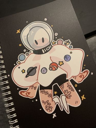 Customer photo review of Planet Ghost Reusable Sticker Book