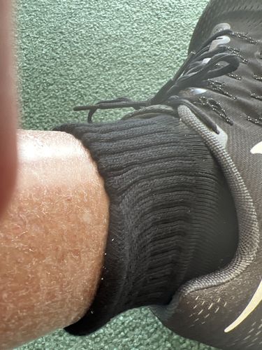 Customer photo review of Wide non-binding Bamboo diabetic socks, seamless toe, air vent with cushion sole, 6 pairs