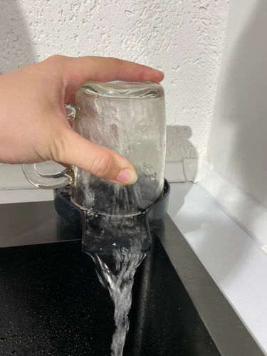 Customer photo review of Glasreiniger™ Sind Sie es leid, Ihr Glas zu putzen?