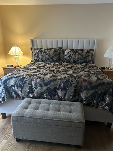 Customer photo review of Martinique Black 4-Piece Comforter Set By J Queen