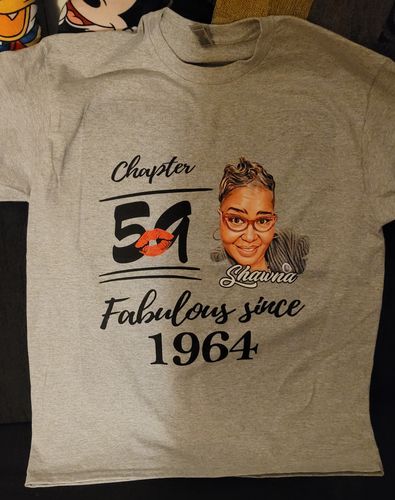 Customer photo review of Custom Birthday Shirt, Birthday Shirt, Gifts For Birthday, Birthday Shirts For Her, Birthday Shirts For Women, It's My Birthday Shirt