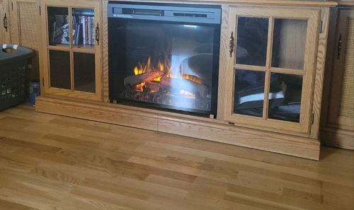 Customer photo review of Dimplex 28" Multi-Fire XHD Plug-in Electric Firebox - Logs