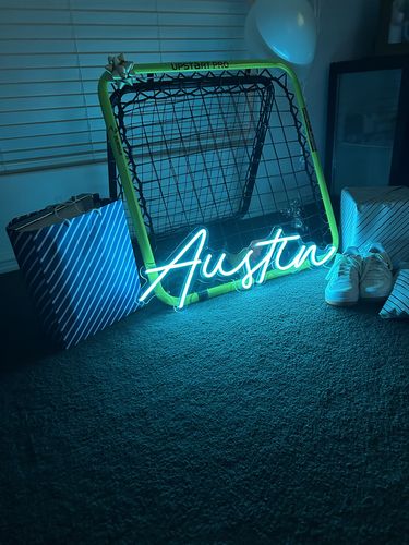 Customer photo review of Custom Neon Signs