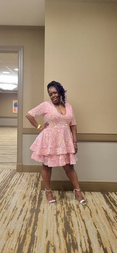 Customer photo review of "JENNIFER" PINK and RED (READY TO SHIP)