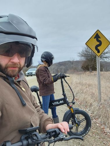 Customer photo review of I7 Pro Folding Full Suspension Electric Bike