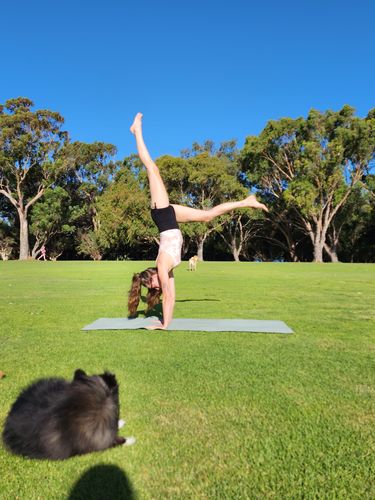 Customer photo review of Second Skin Bodysuit - Plumeria Petal
