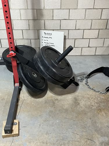 Customer photo review of Belt squat attachment