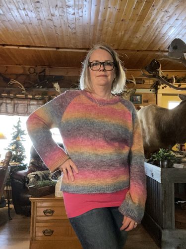 Customer photo review of My Cozy Arizona Sunset Sweater