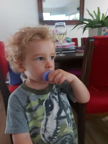 Customer photo review of U-Shaped Sensory Toothbrush in Case