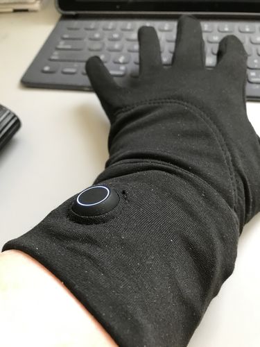 Customer photo review of Toasty Touch® Ultra Thin Heated Gloves