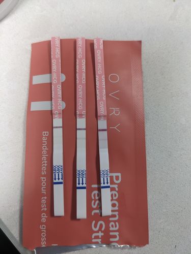 Customer photo review of Pregnancy Test Strips (Ultra-Sensitive)