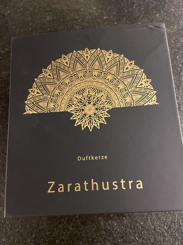 Kundenbewertung mit Foto zu Duftkerze - Zarathustra