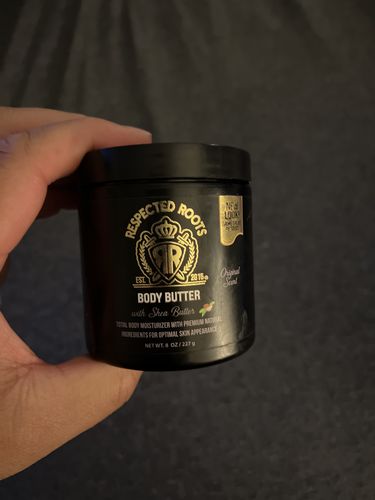 Customer photo review of Respected Roots Body Butter (Original Scent 8oz)