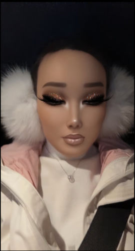 Customer photo review of White Fox Earmuffs