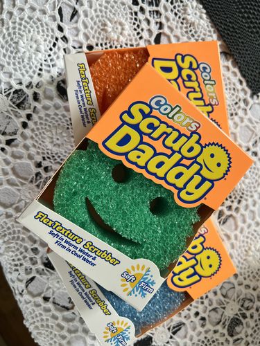 Customer photo review of Scrub Daddy Colours 4 Pack