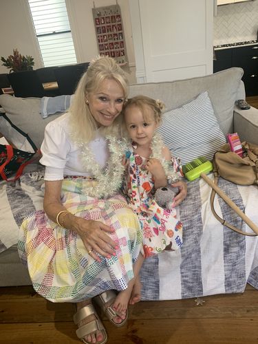 Customer photo review of Tinsel in a Tangle Mini Swing Dress